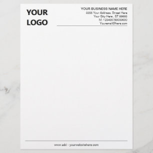 Lettre Nom du logo de votre entreprise Info en-tête Modèl