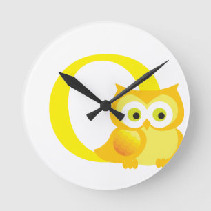 Lettre O Horloge initiale