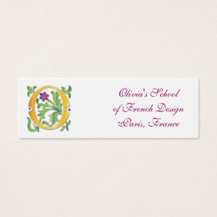 Lettre O Monogramme Fleur de lis