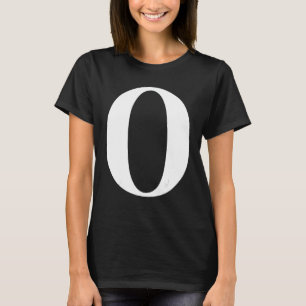 Lettre O T-shirt - Alphabet Tee - shirt 1