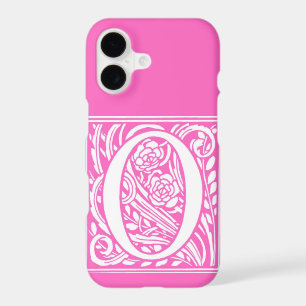Lettre rose florale O iPhone / coque ipad