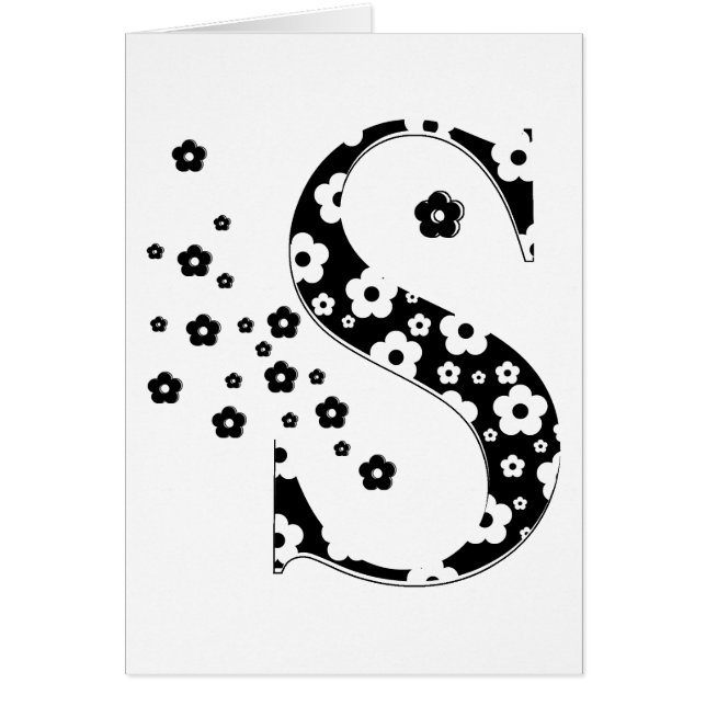 lettre S à motifs floraux (Devant)