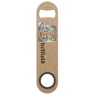 LETTRE S ÉCLAIRÉE BLEUE ET ROUGE rectangulaire