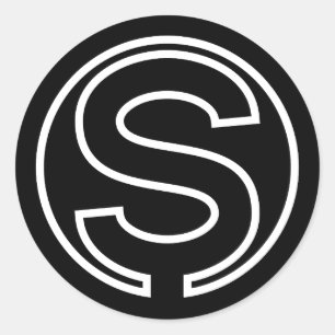 LETTRE Sticker NOIR S