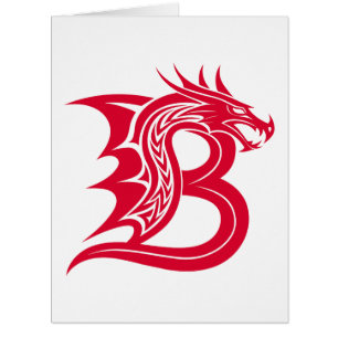 LETTRE STYLÉE DE Dragon B, Alphabet DE Dragon, Mon