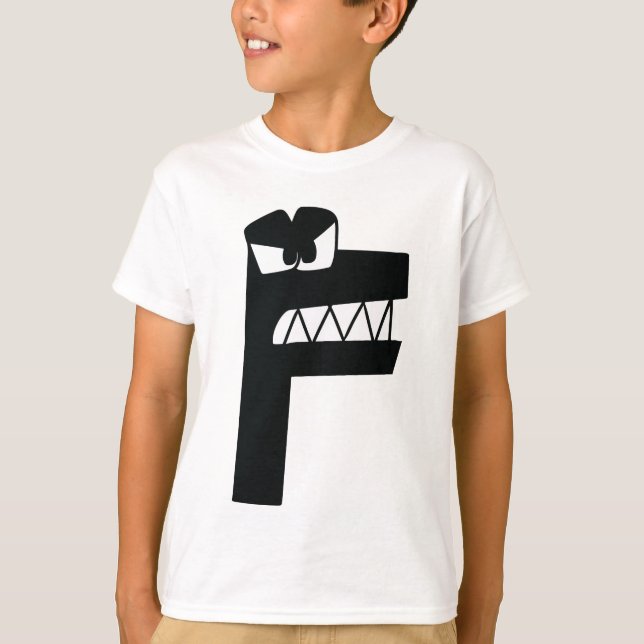 LETTRE T-shirt Alphabet F (Devant)