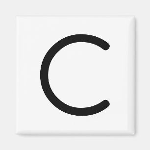 Lettre titre "c" aimant