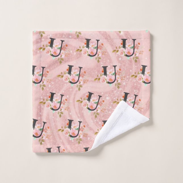 Lettre U (Gant de toilette)