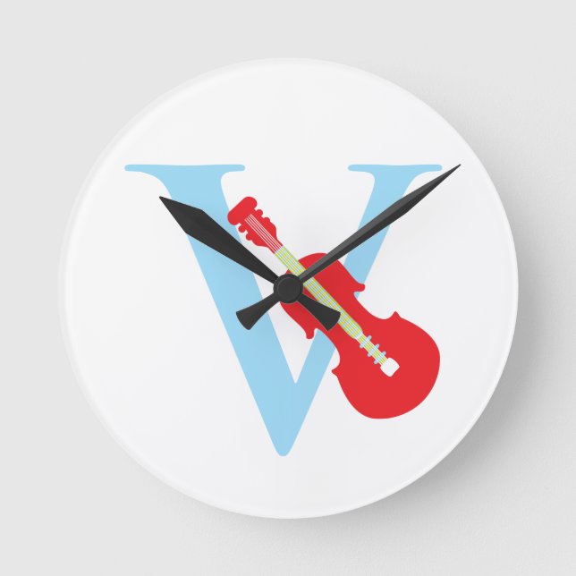 Lettre V - Horloge initiale (Recto)