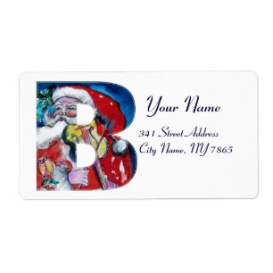 LETTRE XMAS B /SANTA CLAUS AVEC MONOGRAM VIOLON