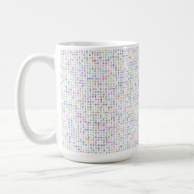 Lettres 15oz Mug (Gauche)