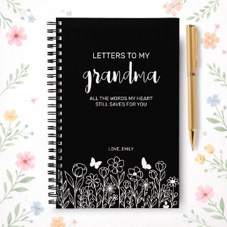 Lettres à ma grand-mère Journal de deuil en noir