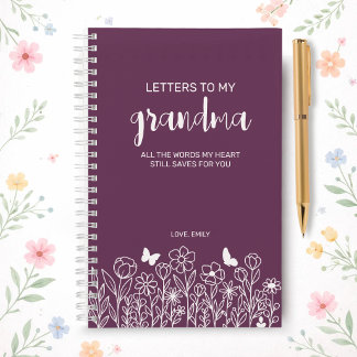 Lettres à ma grand-mère Journal de deuil en violet