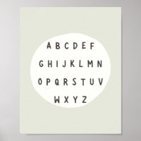 Lettres ABC. alphabet. Poster et impression