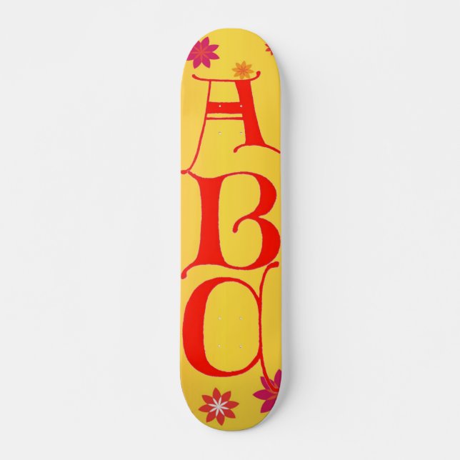 Lettres ABC Skateboard (Devant)