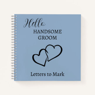 Lettres au Carnet personnalisé bleu de la pièce