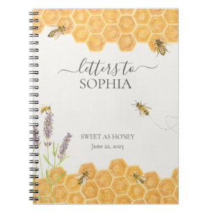 Lettres d'abeilles miel à mon livre de bébé fille