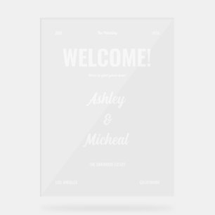 Lettres de Bienvenue de Mariage de Style Rétro Min