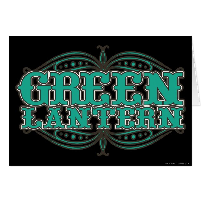 Lettres de démonstration de lanterne verte (Devant horizontal)