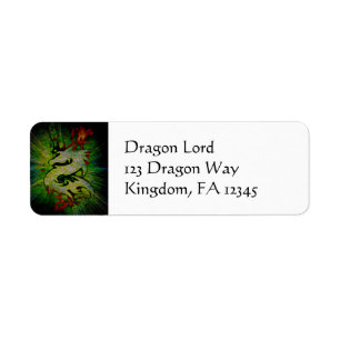 Lettres de dragon de feu