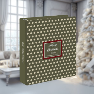 Lettres de Noël rétro avec anneaux de classeur à p