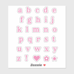 Lettres de parti à thème rose occidental Stickers 