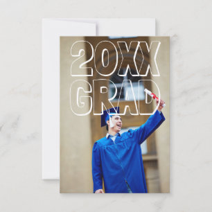 Lettres en bloc blanc - Faire-part de 3x5