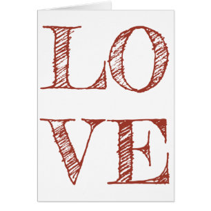 Lettres esquissées Bold LOVE