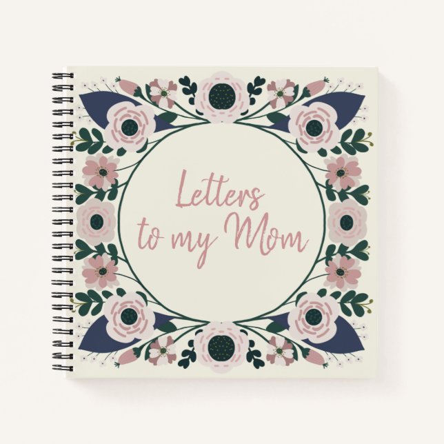 Lettres florales à My Mom Keepsaké Journal (Devant)