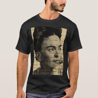 Lettres Frida Kahlo T-Shirt Classique Essentiel T-
