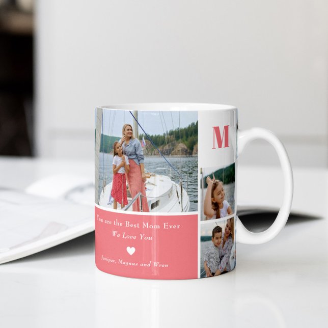 Lettres modernes en gras MOM 7 Mug photo personnal (Créateur téléchargé)