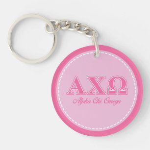 Lettres roses Alpha Chi Omega
