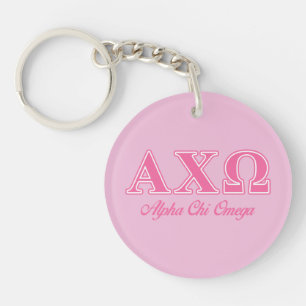 Lettres roses Alpha Chi Omega