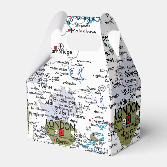 Lett's Go To London Favor Box (Front Side)