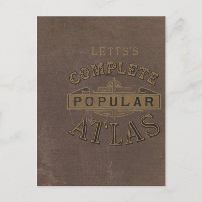 Letts's popular atlas postcard (Front)
