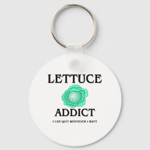 Lettuce Addict Keychain