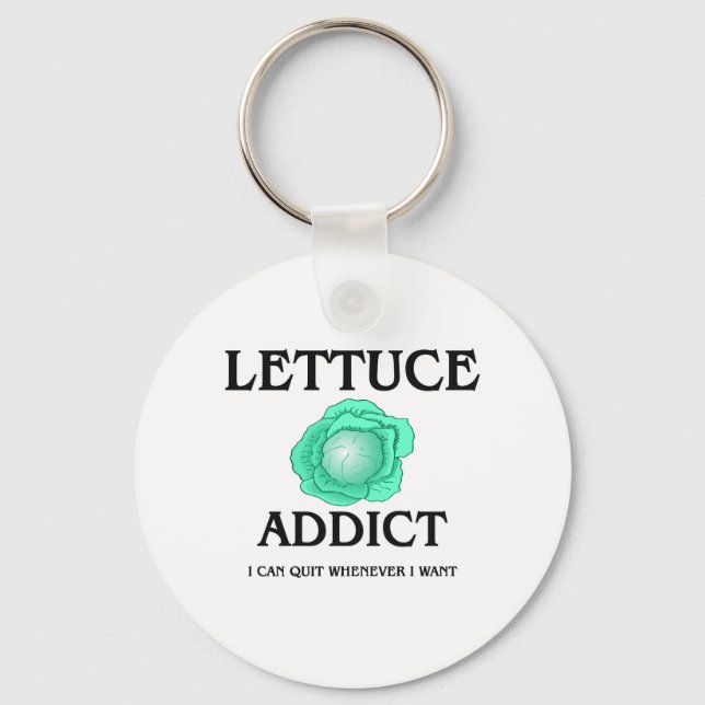 Lettuce Addict Keychain (Front)