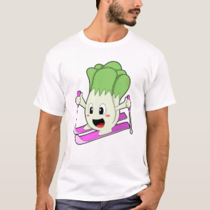 Lettuce as Skier with Ski T-Shirt