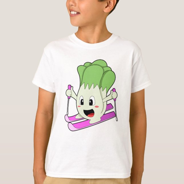 Lettuce as Skier with Ski T-Shirt (Front)