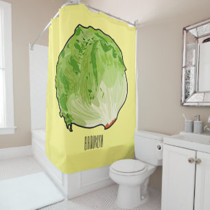 Lettuce cartoon illustration 