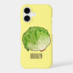 Lettuce cartoon illustration 