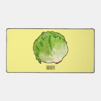 Lettuce cartoon illustration 