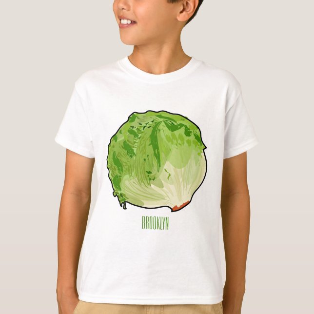 Lettuce cartoon illustration  T-Shirt (Front)
