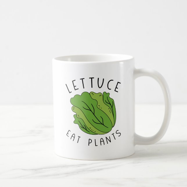 Lettuce Eat Plants Coffee Mug (Right)