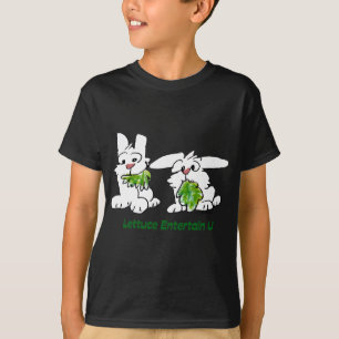 Lettuce Entertain U Cartoon Rabbits T-Shirt