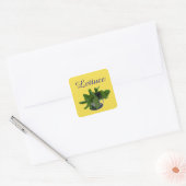 Lettuce Garden Square Sticker (Envelope)