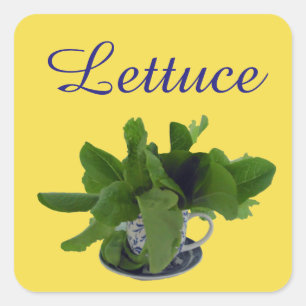 Lettuce Garden Square Sticker