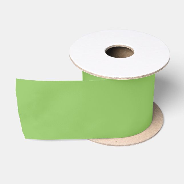 Lettuce Green Solid Colour Satin Ribbon (Spool)