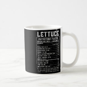 Lettuce Nutrition Facts Thanksgiving Food Hallowee Coffee Mug