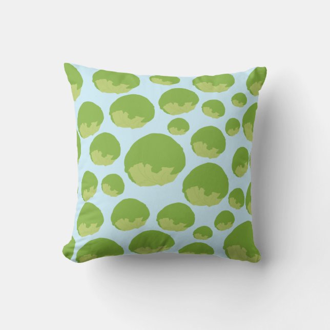 Lettuce Pattern Throw Pillow (Front)